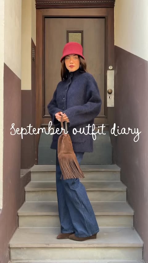 Instagram post by @nanda_schwarz for Sézane. Caption reads: Anzeige 💌 a love letter to September (best month....