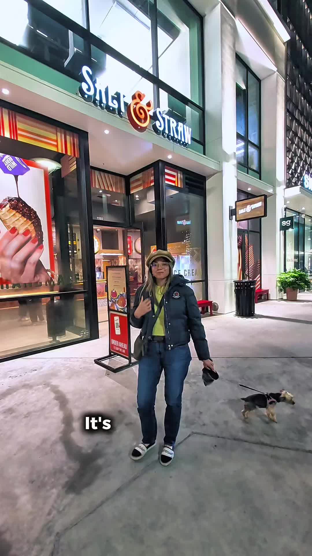 TikTok post by @the.alexandrialee for Salt & Straw. Caption reads: Thanksgiving at @saltandstraw  🦃🍦✨ The....