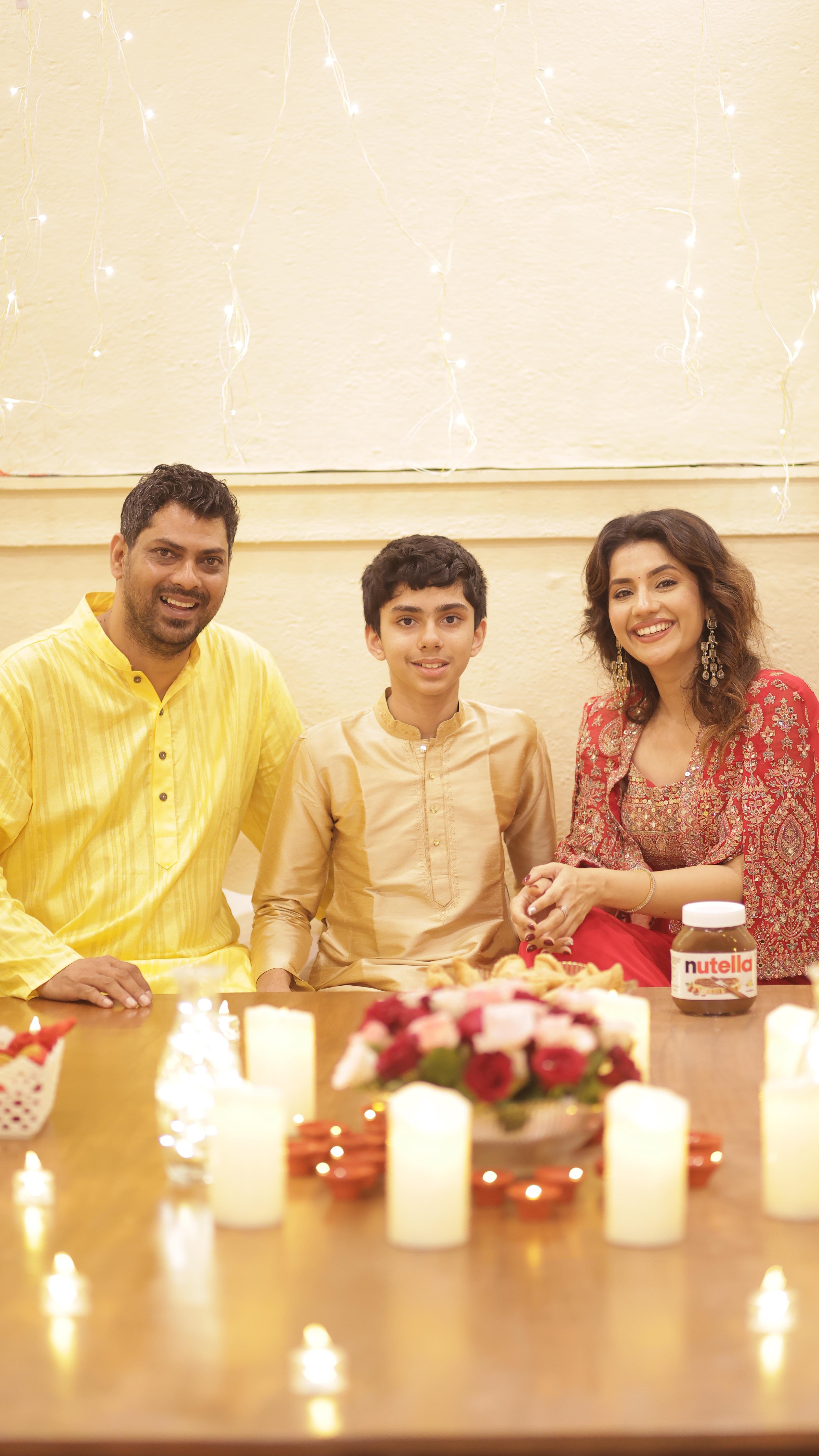 Instagram post by @thatquirkymamma for Nutella. Caption reads: Nutella was the real star of our Diwali party this....