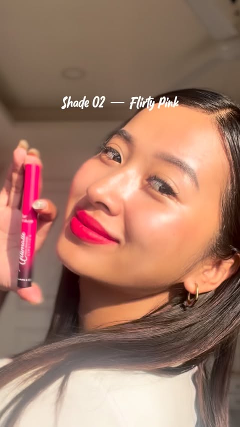 Instagram post by @imnasenlarachel for Blue Heaven Cosmetics. Caption reads: Christmas is all about parties, pretty lips, and....