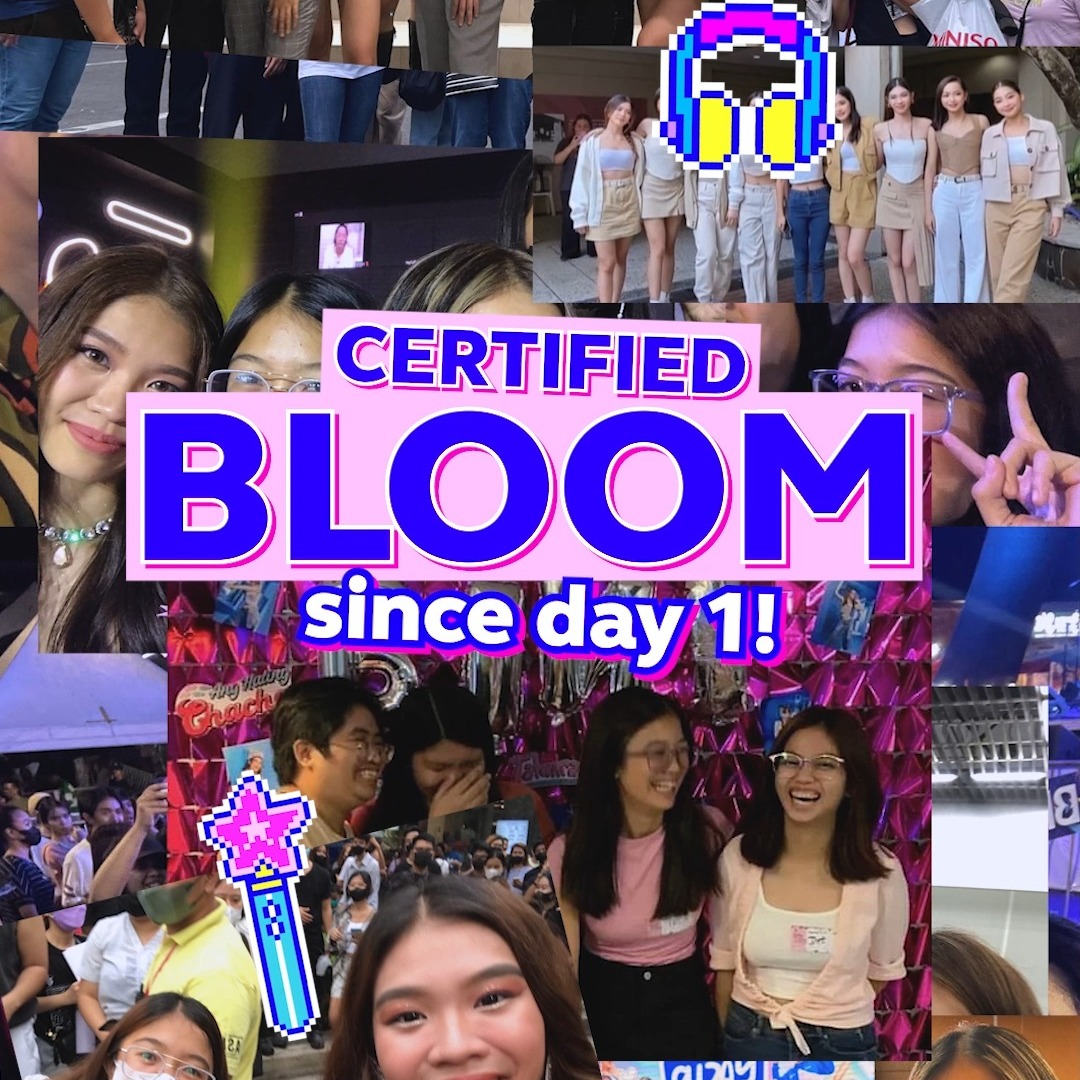 Instagram post by @trissshhhyy for Globe Telecom. Caption reads: Watch Trisha as she gets the full GDay BINI Fan....