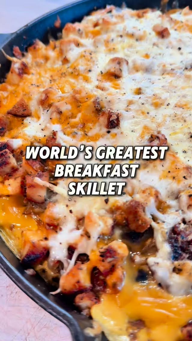 Instagram post by @jakewidmann for Good Ranchers. Caption reads: WORLD’S GREATEST BREAKFAST SKILLET

When I first....