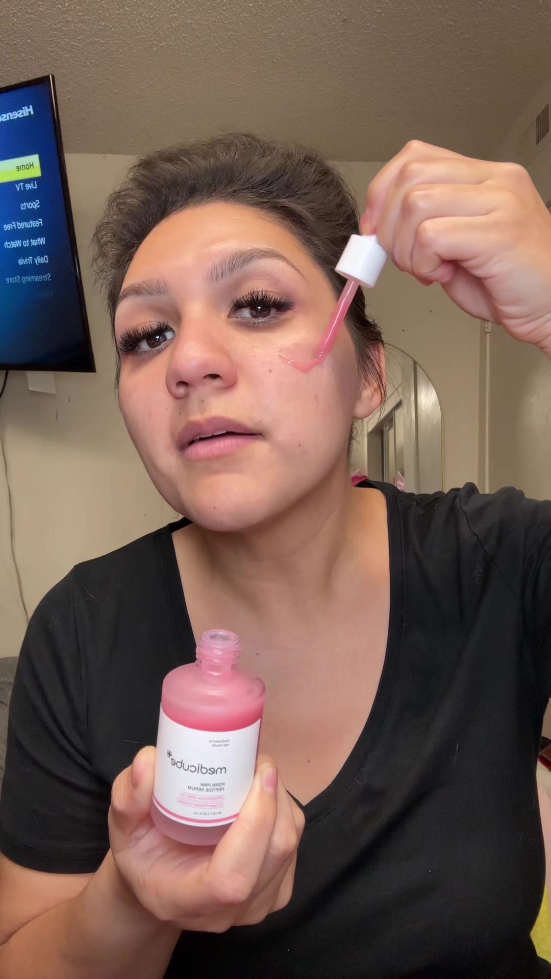 TikTok post by @jennyv004 for medicube. Caption reads: Salmon PDRN from @medicube US Store #momsoftiktok....