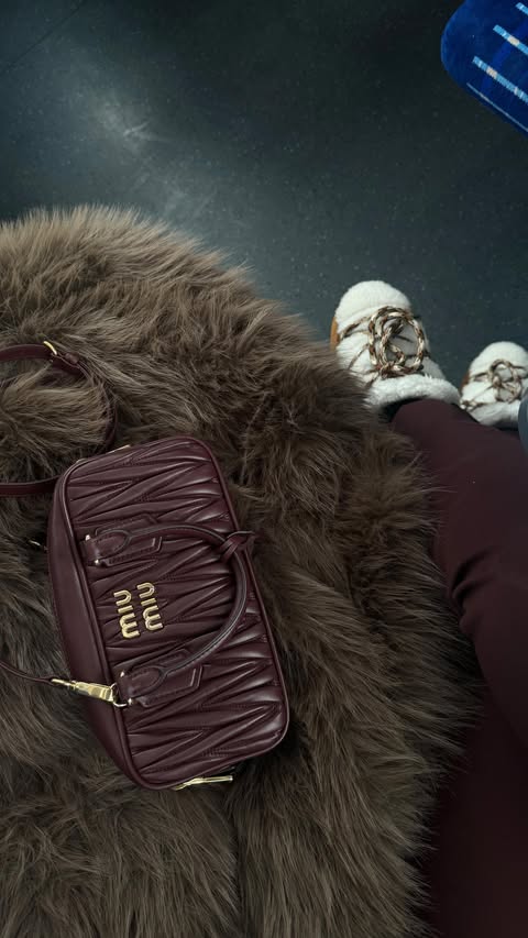 Instagram post by @simay.ridvan for Miu Miu. Caption reads: she just gets it

@miumiu 

#trending #unboxing.