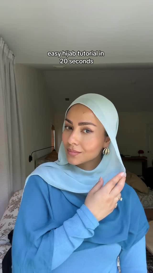 Instagram post by @iamascia for Veiled. Caption reads: hijab tutorial in 20 seconds ✨ it doesn’t get....