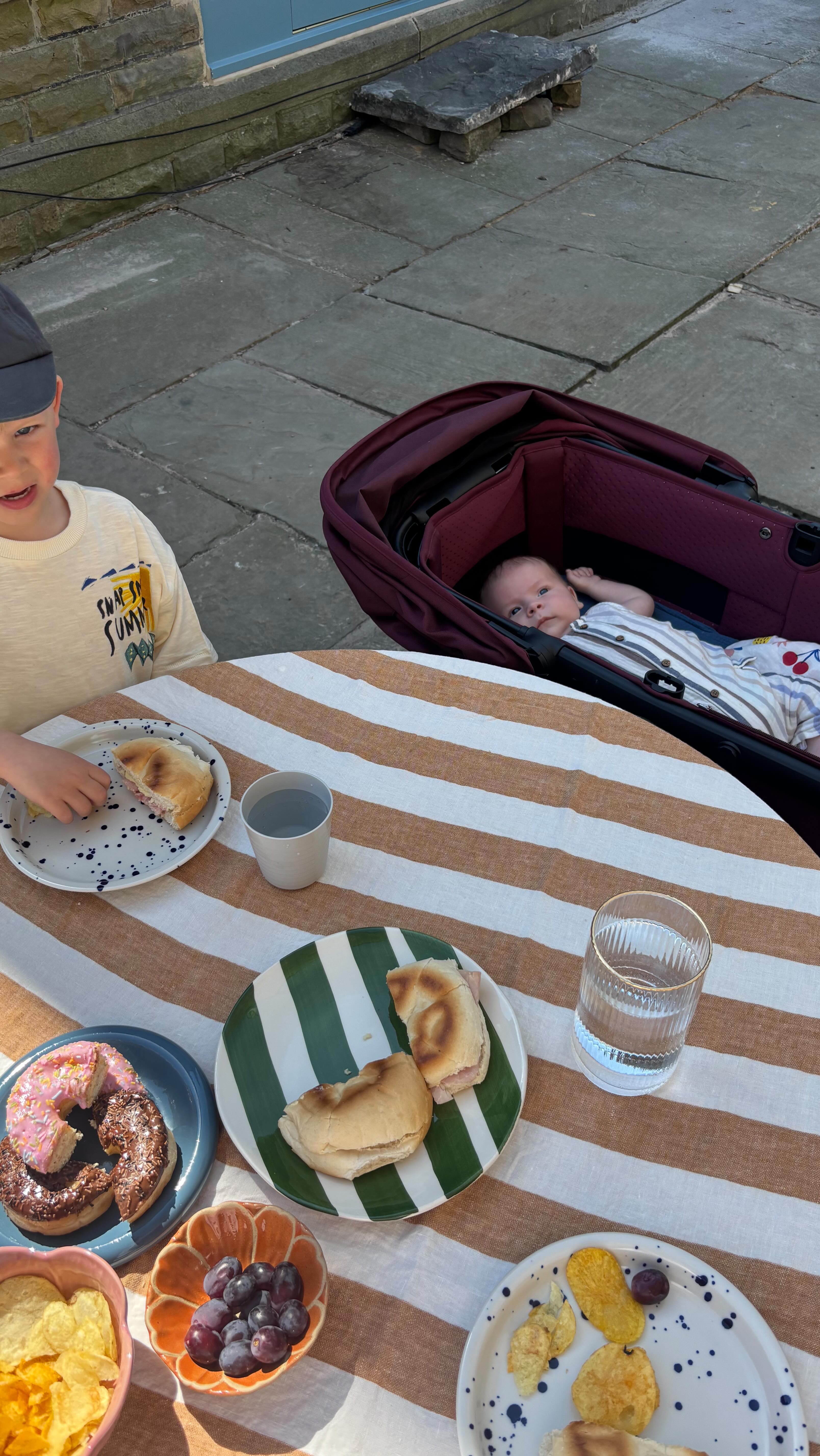 Instagram post by @ellafaulkner_ for Secret Linen Store. Caption reads: [...] getting to use this beautiful....