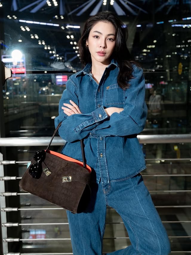 Instagram post by @faye for FERRAGAMO. Caption reads: See you Milano ✈️ @ferragamo #Ferragamo....