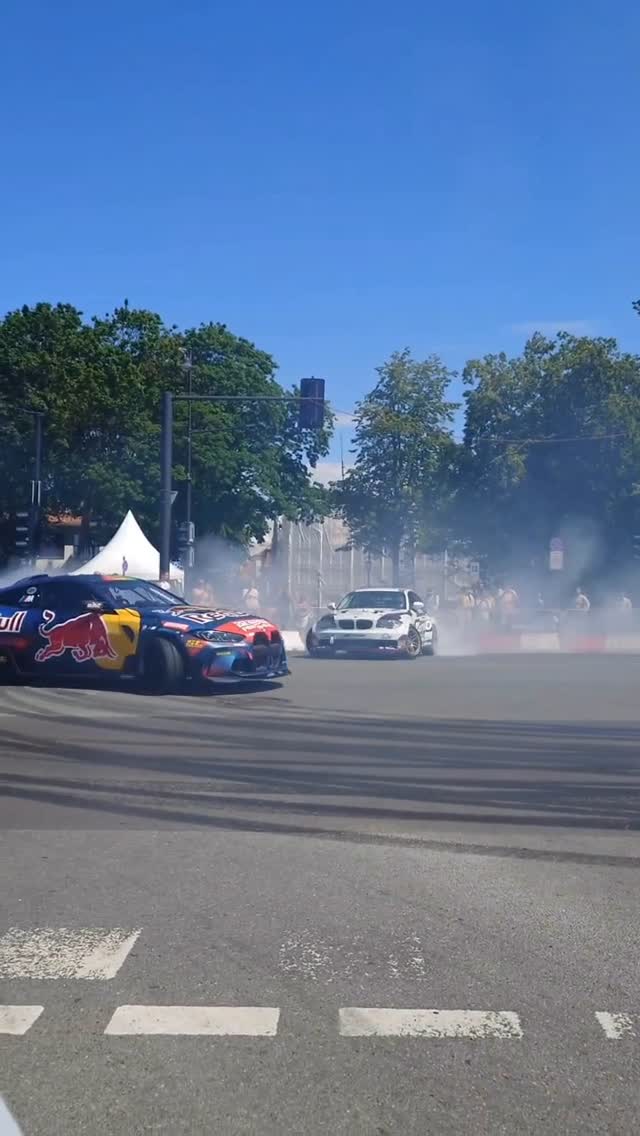Instagram post by @redbulldriftbrothers for Oracle Red Bull Racing. Caption reads: Ready for tomorrow‘s @redbullltu Showrun in....