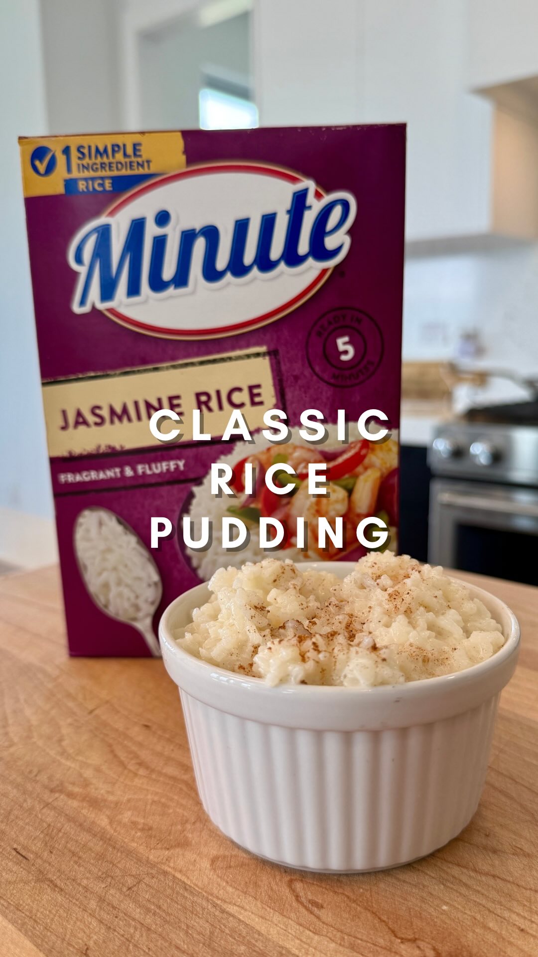 Instagram post by @elliotts.kitchen for Minute Rice. Caption reads: Jackie’s family loves a good Classic Rice....