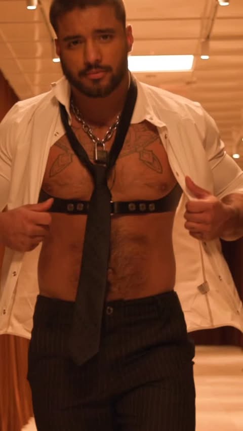 Instagram post by @dombeeef for Nasty Pig. Caption reads: [...] Tie⁠
⁠
The Trade Dress Shirt delivers Nasty....