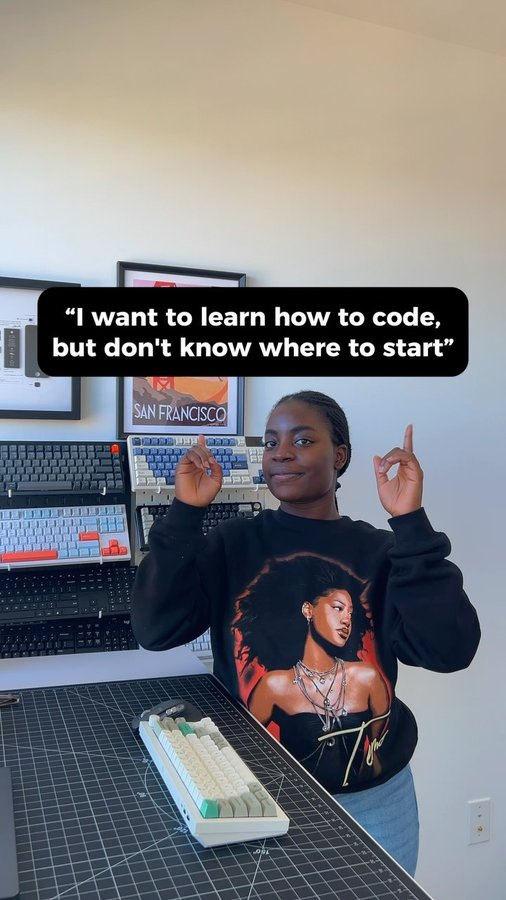 Instagram post by @bintaines for Udemy. Caption reads: [...] things up next year—this is for you! 💻✨....