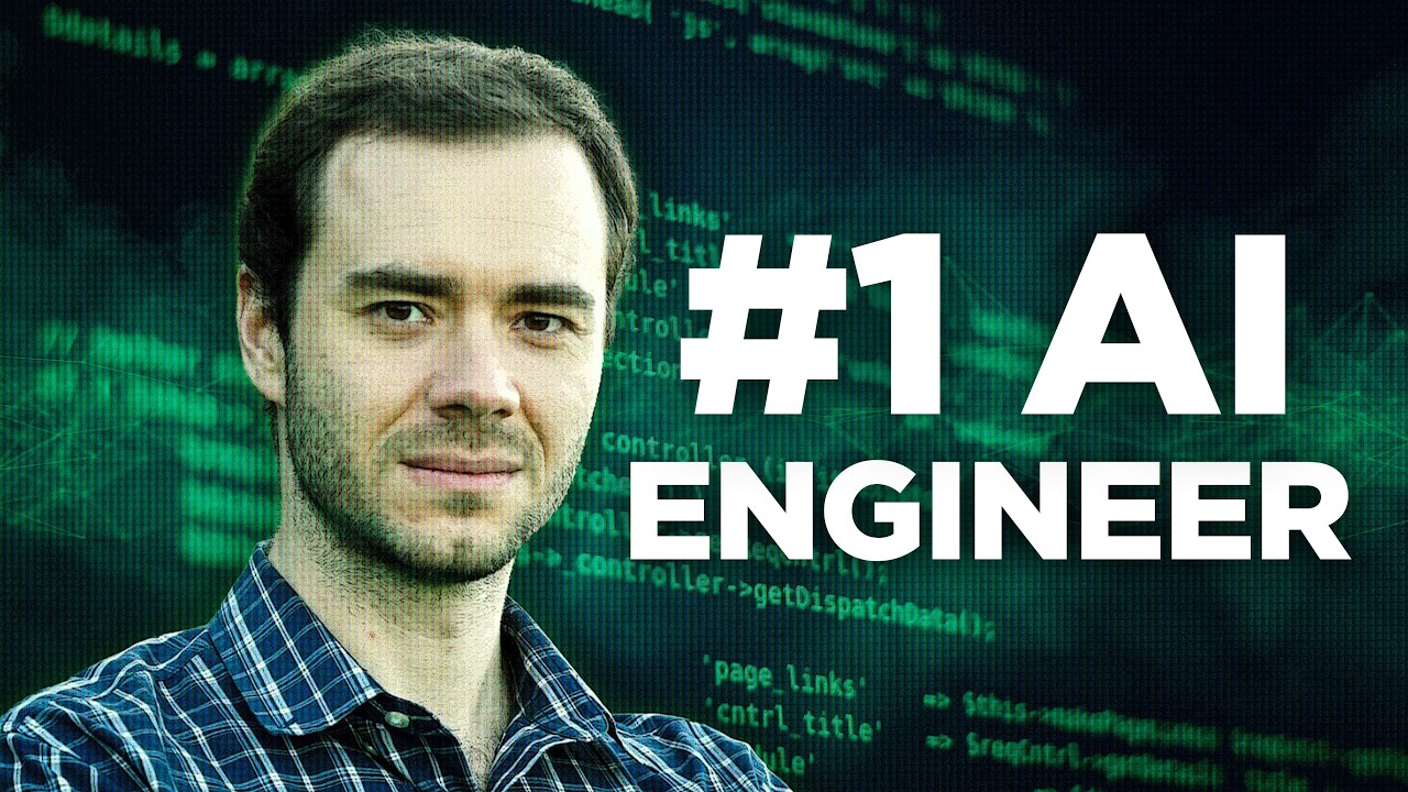 YouTube post by @Newsthink for Brilliant.org. Caption reads: The Most Talented Man in AI.