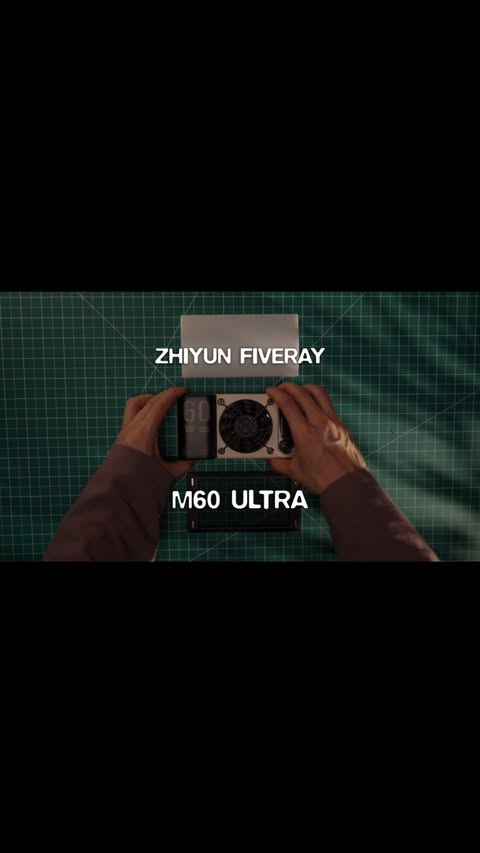Instagram post by @nwinvisuals for Zhiyun. Caption reads: The @zhiyun_tech FIVERAY M60 Ultra has become my....