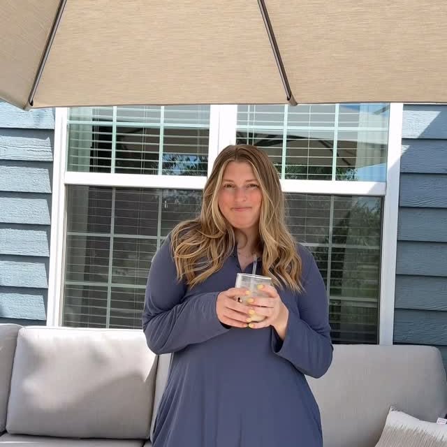 Instagram post by @sheslivingwell for Kindred Bravely. Caption reads: From slow mornings to baby snuggles to our daily....