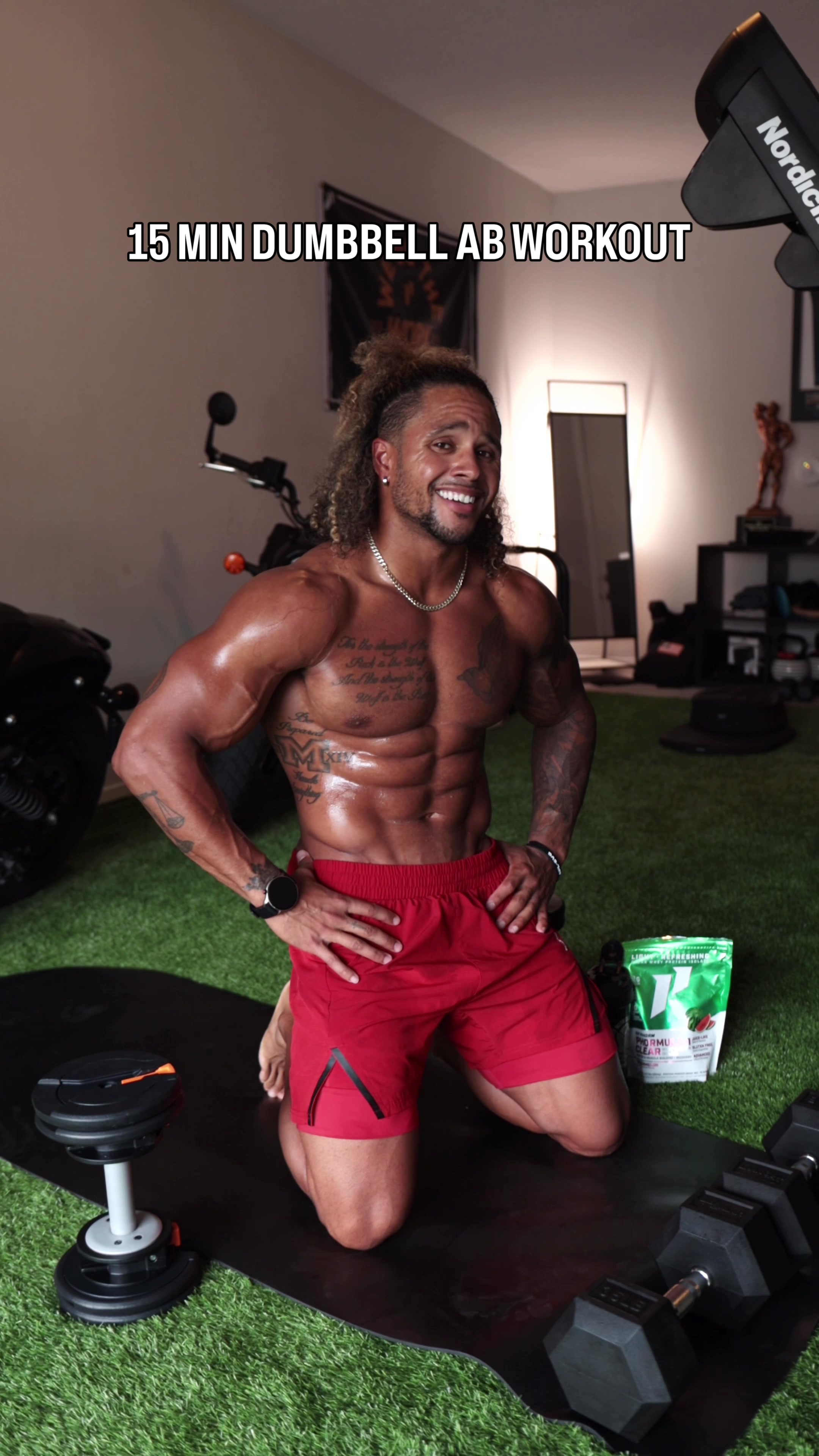 TikTok post by @staceyervinjr for 1st Phorm. Caption reads: [...] circuit (no.2). 🔥✂️💯 powered by: @1st....