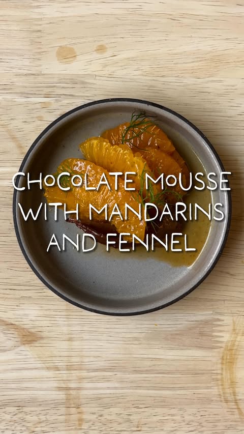 Instagram post by @daywithmei for Lifeway Foods. Caption reads: Chocolate mousse with mandarins and fennel seed....