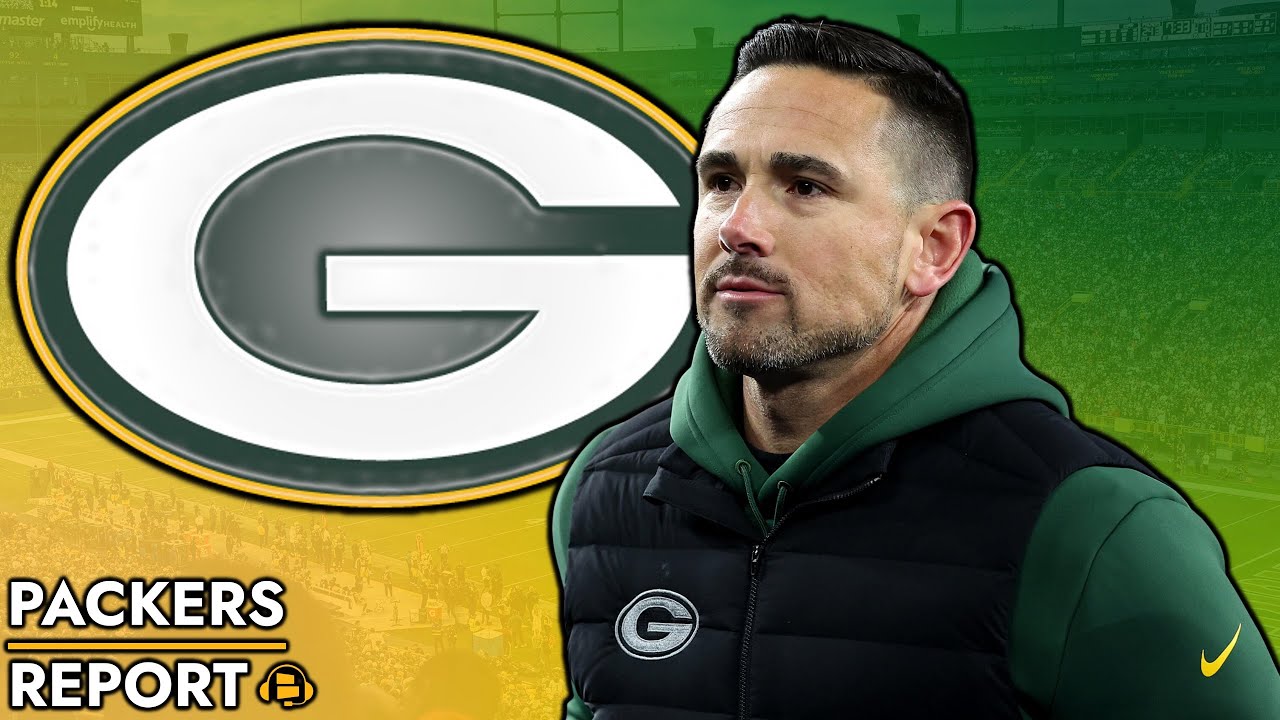 YouTube post by @PackersTV for Underdog Fantasy. Caption reads: 🚨JUST IN: Packers Get MAJOR News On Matt LaFleur....