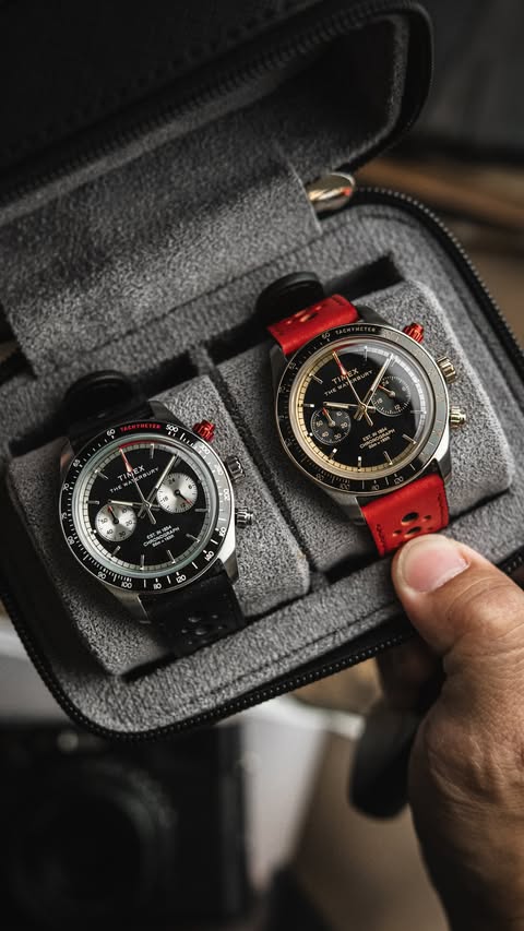 Instagram post by @watchstudies for Timex. Caption reads: [...] send you the link! The fine folks at @timex....