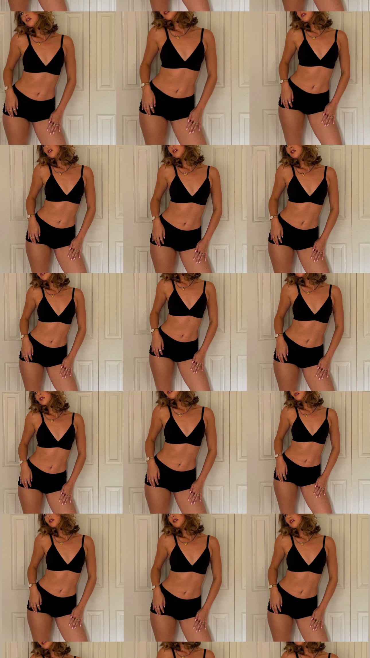 Instagram post by @soudersam for Tommy John. Caption reads: Bra and panties this comfy to lounge in are....