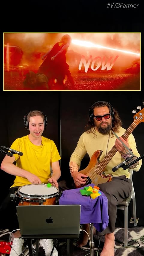 Instagram post by @supergirl for DC. Caption reads: #WBPartner Sound Effects with Jason Momoa! In....