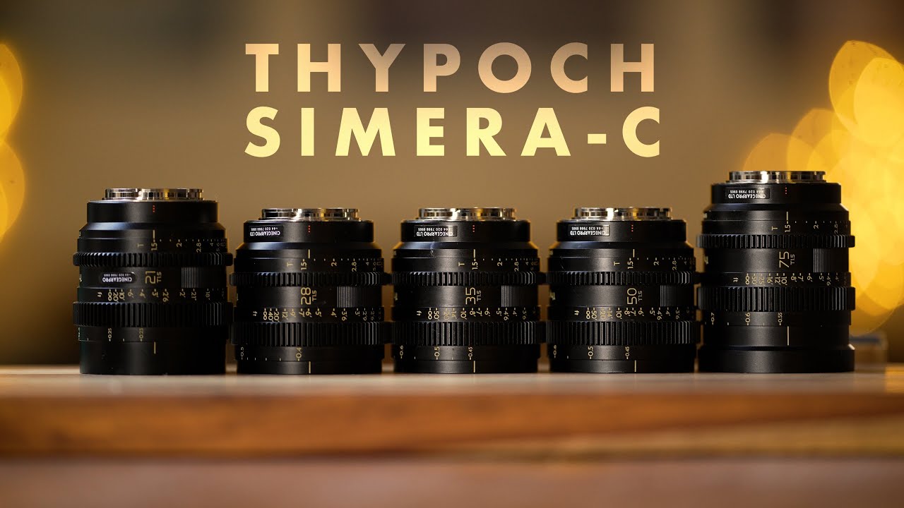 YouTube post by @philipbloom for B&H Photo Video. Caption reads: These TINY cine lenses are fast, affordable and....