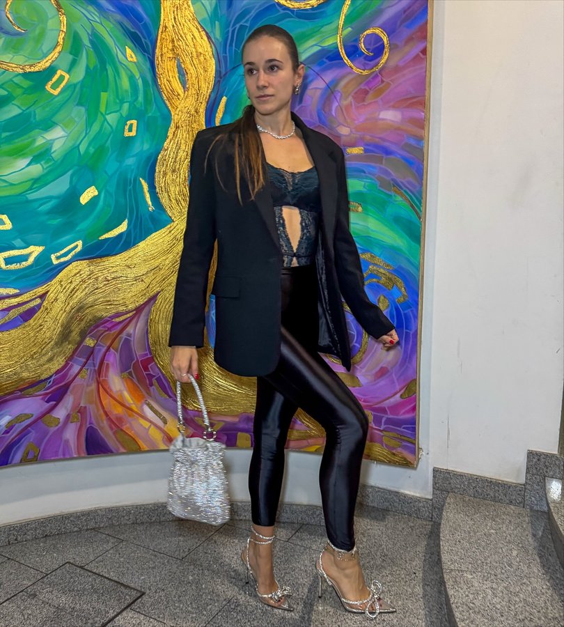 Instagram post by @elisa_santinon for PUBLIC DESIRE. Caption reads: Mentally somewhere else.