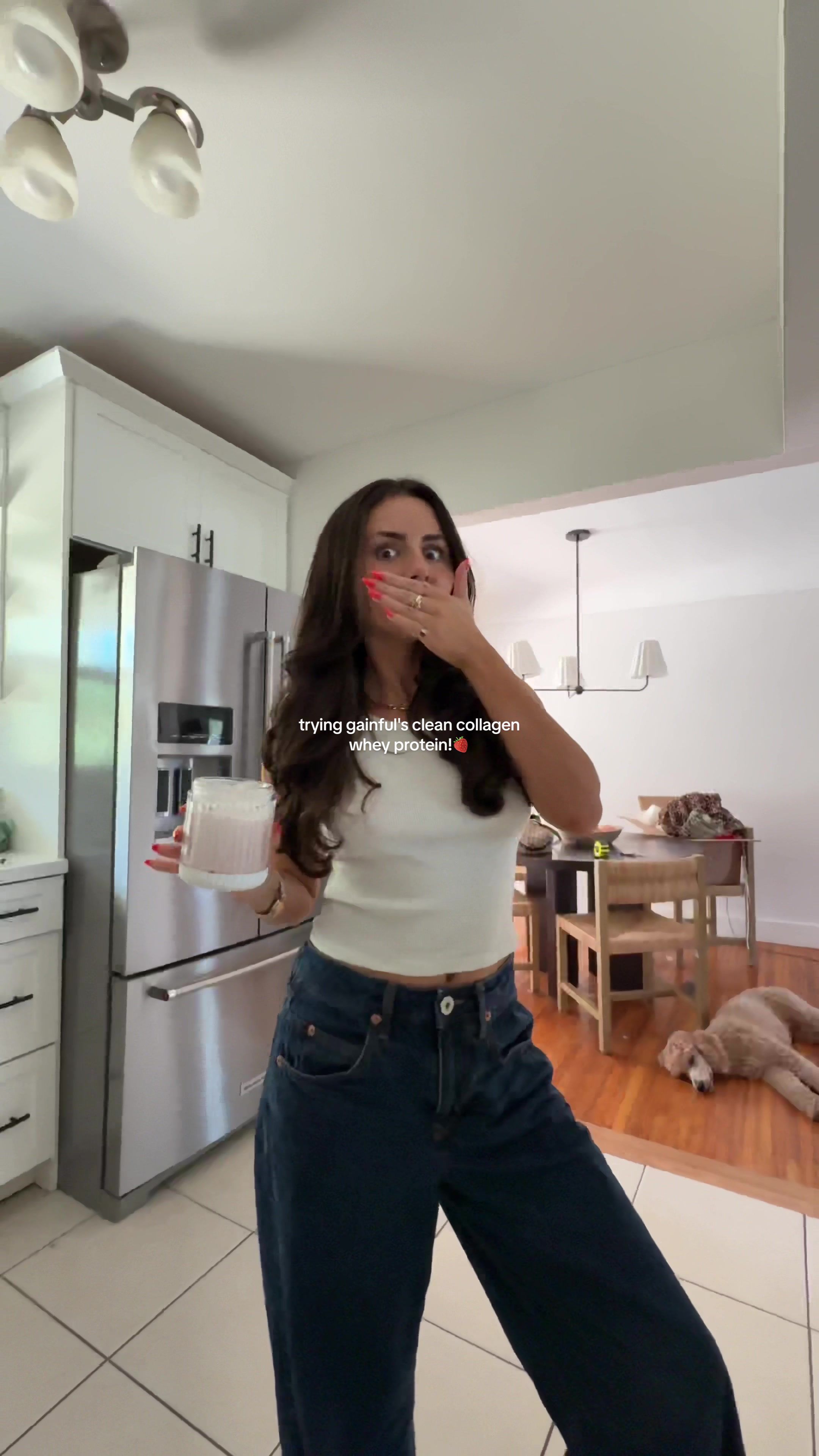 TikTok post by @lillyybearrr for Gainful. Caption reads: Come shop with me for @Gainful Health collagen....