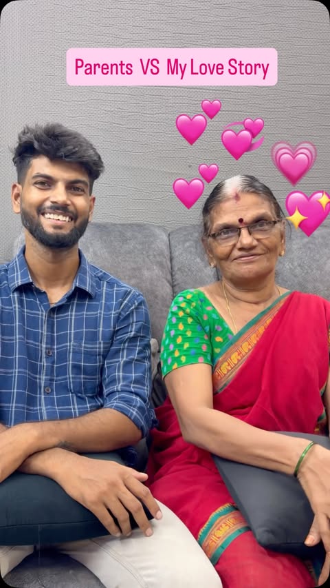 Instagram post by @palaniappan_jayapal for Vijay Television. Caption reads: [...] 🫶✨ #KadhalKadhalKadhal #VijayTV....