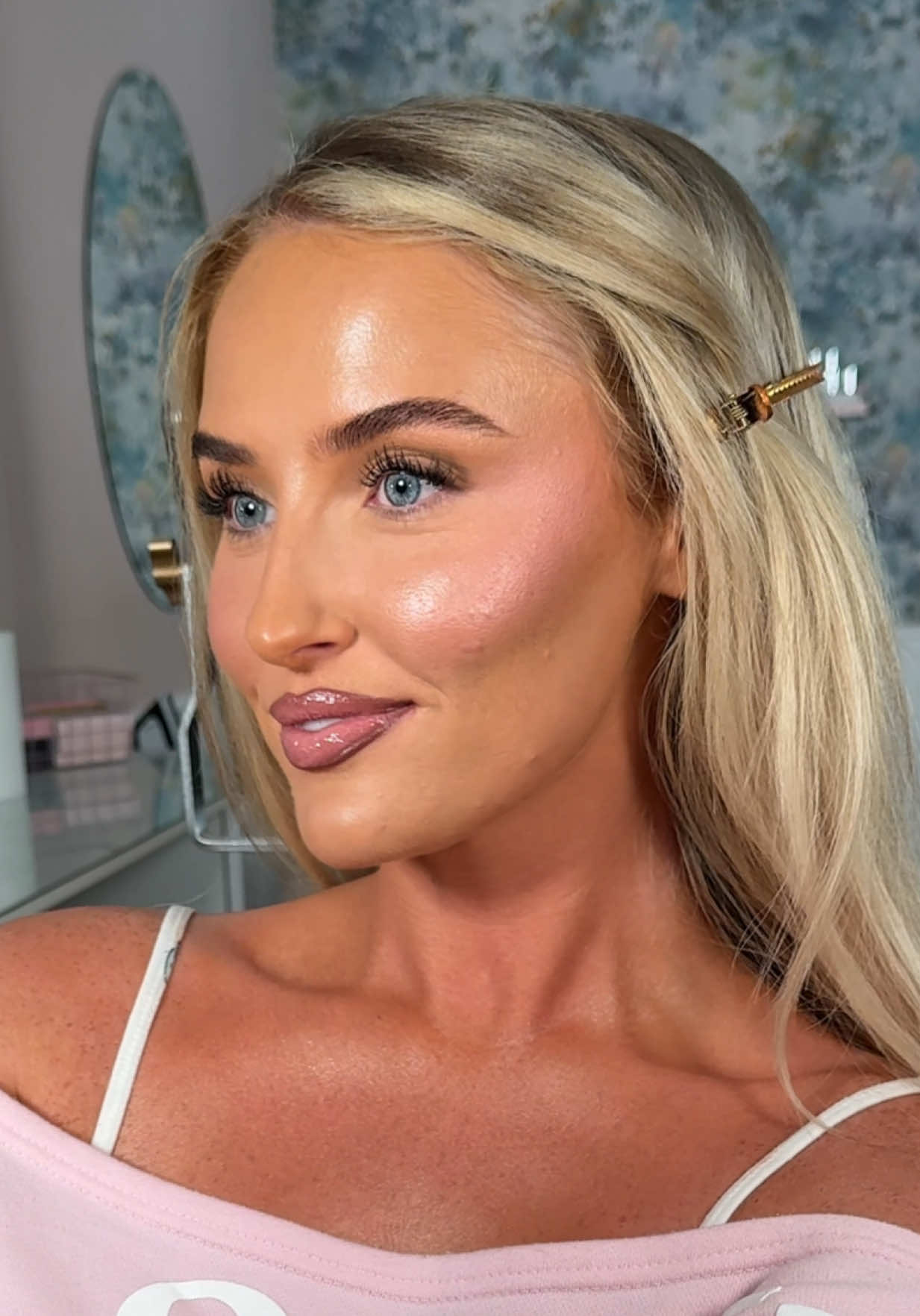 TikTok post by @byrobynanderson for BYOMA. Caption reads: My little Barbie doll @StyledByJodieThoburn  SKIN....