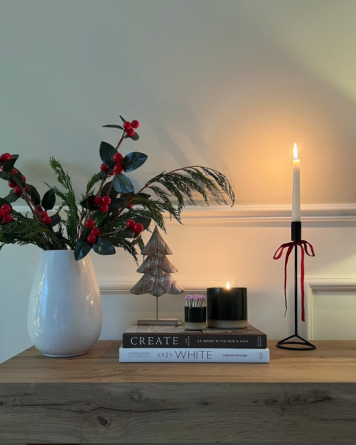 Instagram post by @ourlilhome_ for Pott Candles. Caption reads: [...] time lighting my new candle from....