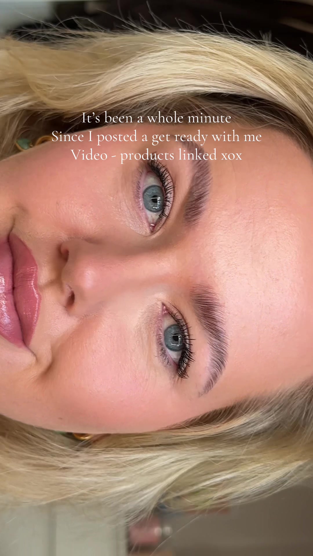 TikTok post by @lifeofmeg_ for Clomaná. Caption reads: #makeup #dailymakeup #foryou @PINKHONEY @Clomaná....