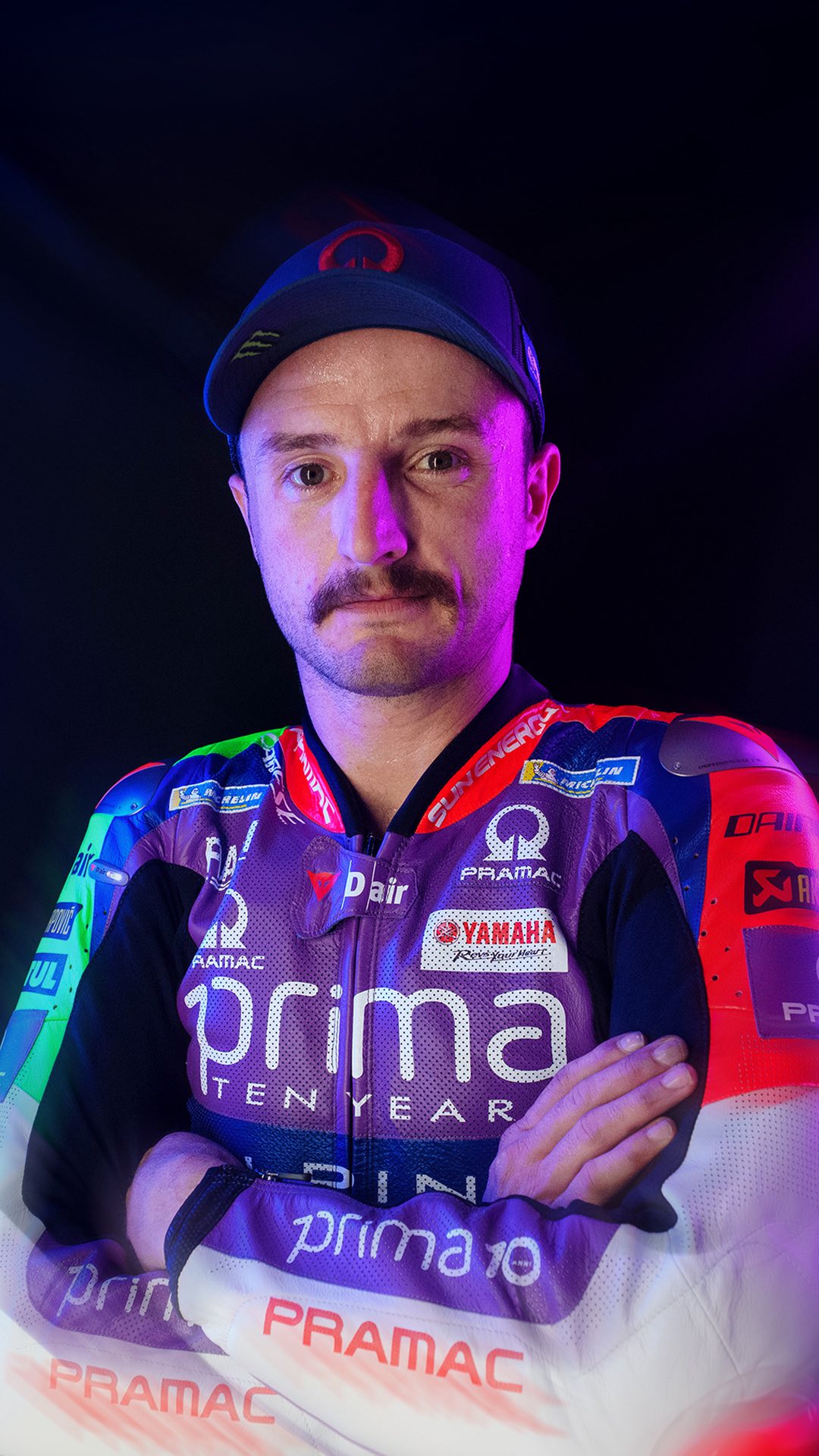 Instagram post by @pramacracing for Dainese. Caption reads: Special Dainese leathers for @jackmilleraus.....