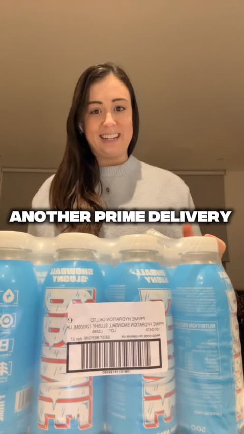 Instagram post by @ally.flan for DrinkPrime. Caption reads: Thank you so much to the legends @drinkprime....