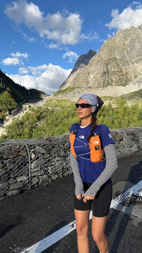Instagram post by @nanalambert for The North Face. Caption reads: [...] lost in the views 🥺 thank you....