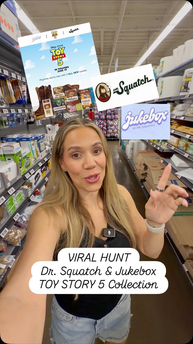 Instagram post by @ashleynicolelife for Dr. Squatch. Caption reads: To infinity and beyond!! @drsquatch @myjukebox....