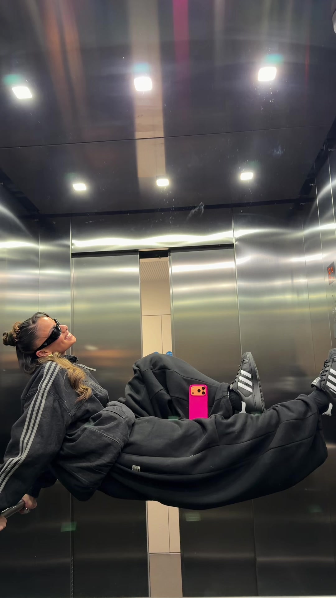 TikTok post by @mayashabann for adidas. Caption reads: @adidas #adidassuperstar #createdwithadidas.