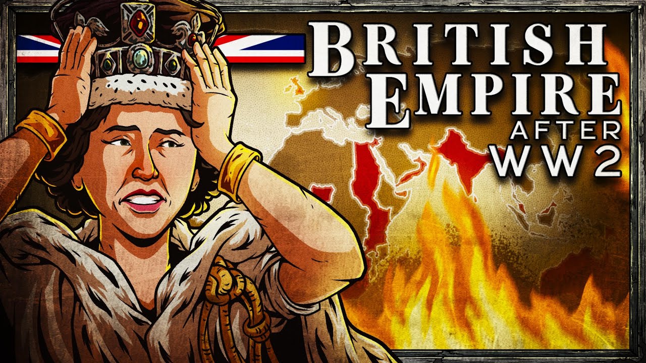 YouTube post by @TheArmchairHistorian for Lingopie. Caption reads: The End of the British Empire.