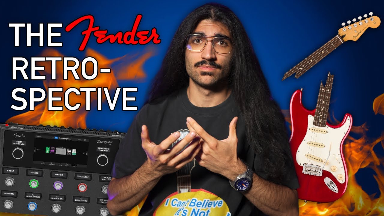 YouTube post by @sixstringtv1 for Sweetwater Integration. Caption reads: Fender was always bad, You just didn't notice.