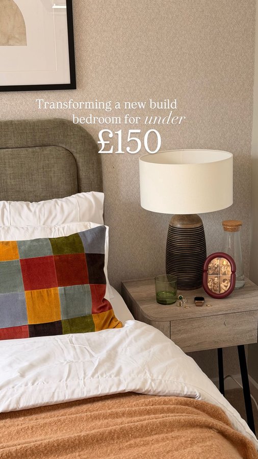 Instagram post by @emmajanepalin for Dunelm. Caption reads: AD. The folks at @persimmon_homes challenged me to....