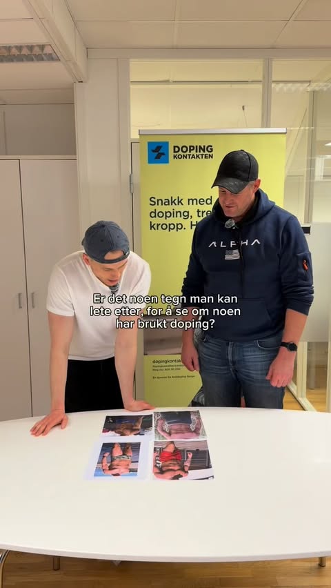 Instagram post by @styrketreneren for Antidoping Norge. Caption reads: Annonse @antidopingnorge.