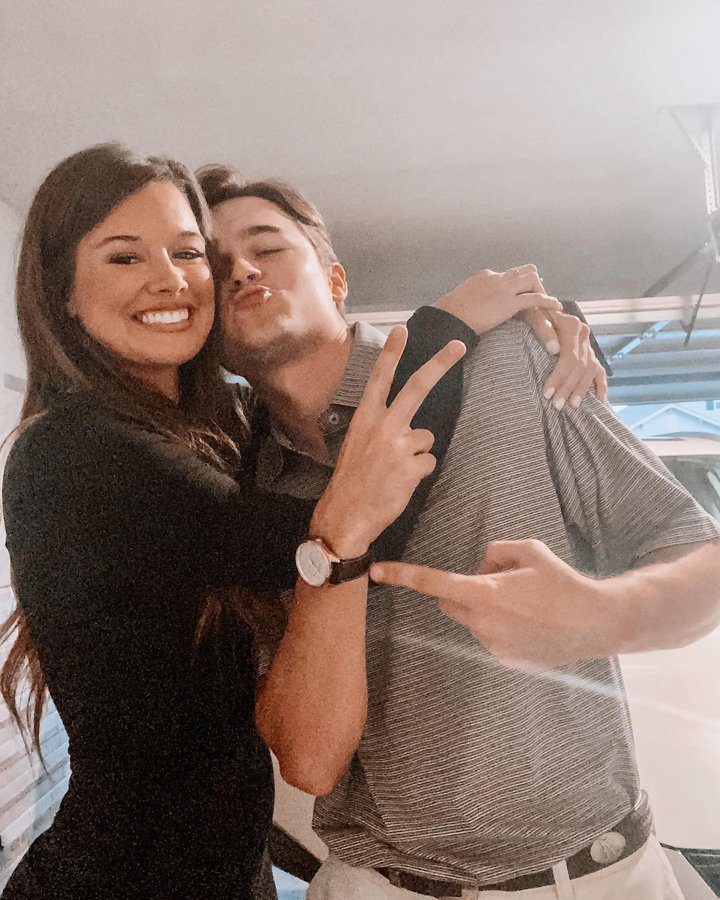 Instagram post by @madelineschram for LOVEHANDLE. Caption reads: [...] Don’t text. Pic is brought to you by....