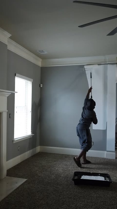 Instagram post by @styledbycasanova for Sherwin-Williams. Caption reads: … and just like that I became the change. Lower....