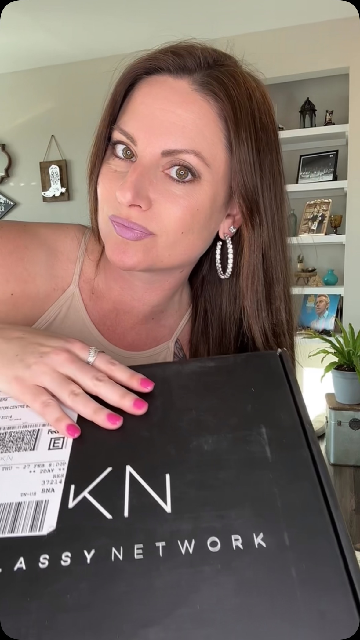 Instagram post by @the_real_tina_marie for Klassy. Caption reads: [...] 👀🤍 The Spring Romance Collection from....