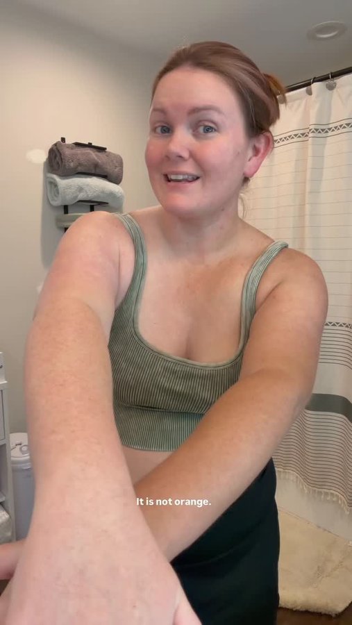 Instagram post by @brittanymolfese for Peta Jane Beauty. Caption reads: Because who has time for a salon tan when mom life....