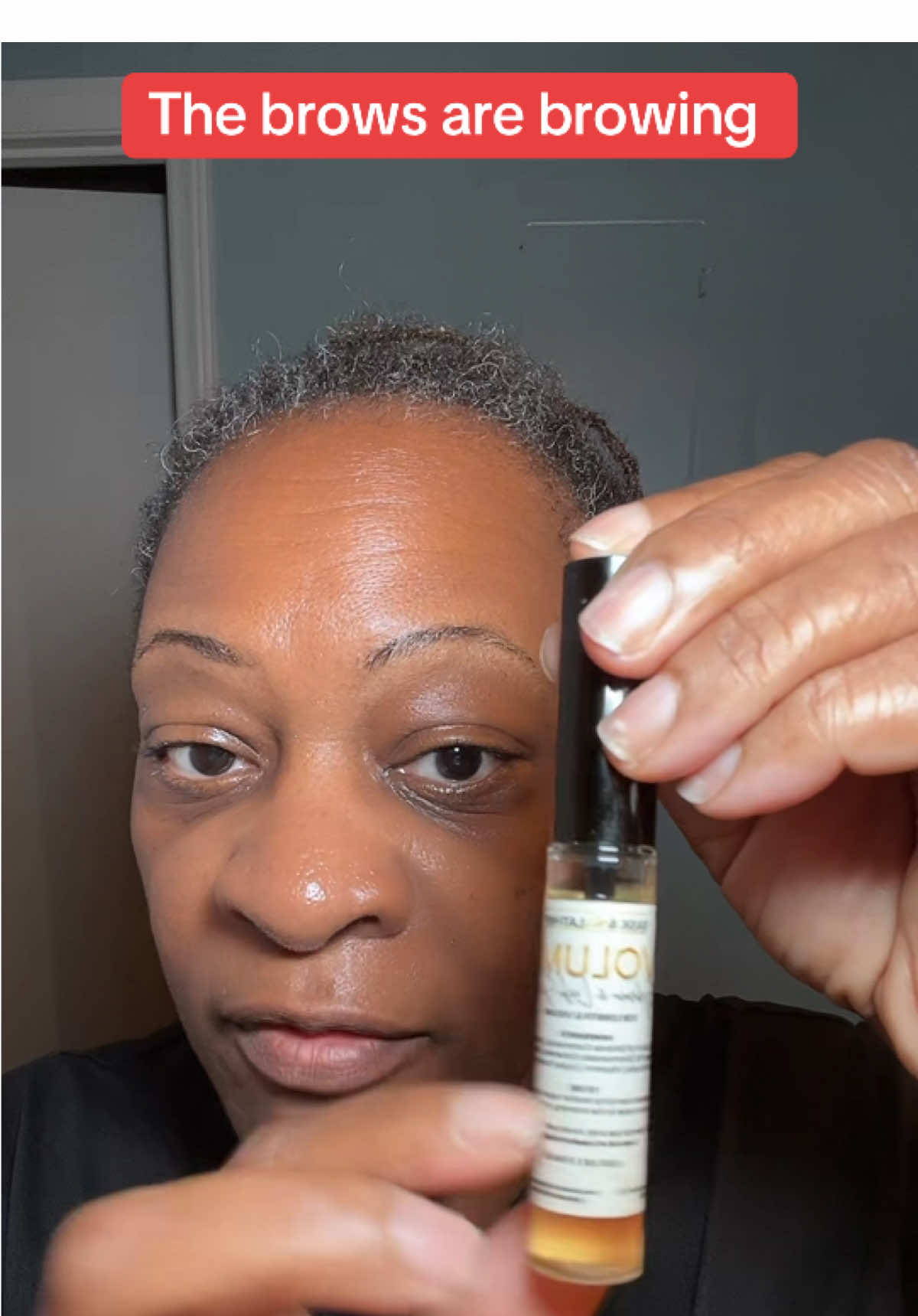 TikTok post by @tayzthingz for Bask and Lather Co. Caption reads: [...] #brows #thick @Bask and Lather Co.