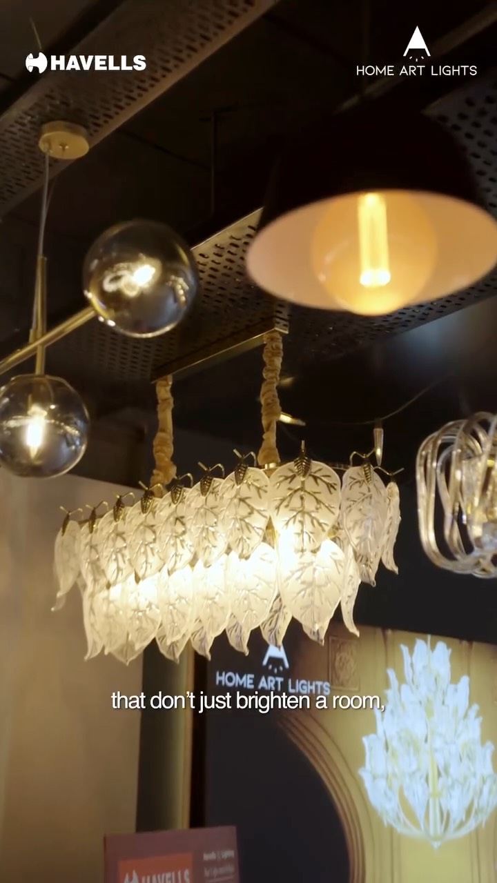 Instagram post by @myhome_insight for Havells. Caption reads: Transform corners into celebrations with the right....