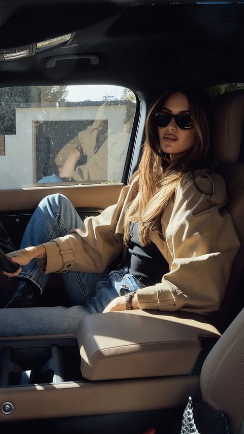 Instagram post by @molly.sammut for Levi's. Caption reads: uniform for getting things done @levis #ad.