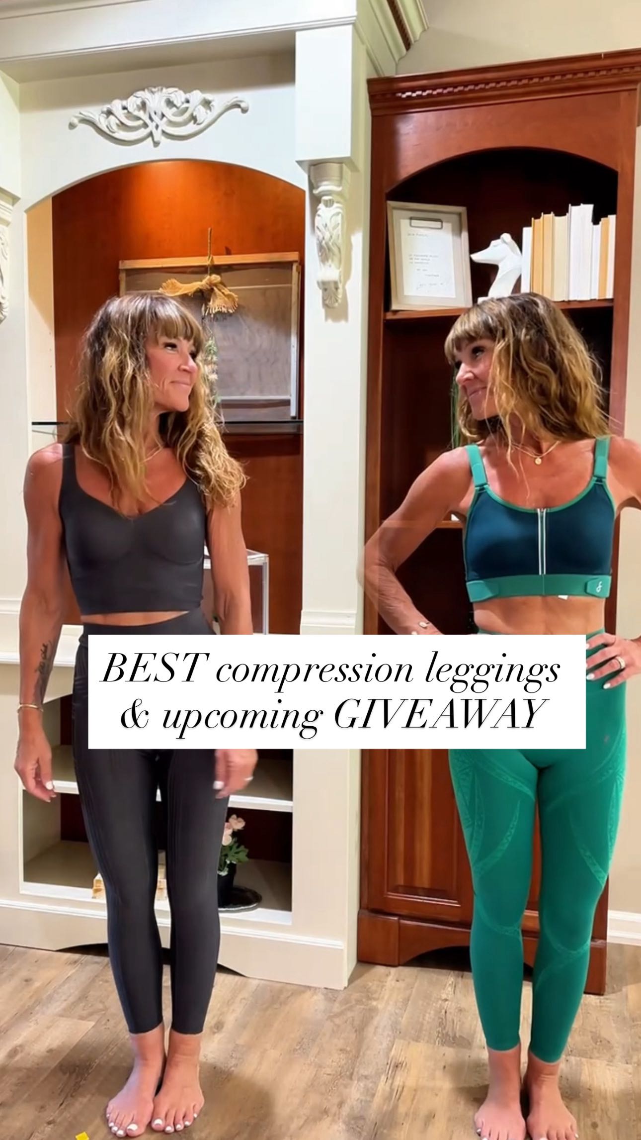 Instagram post by @thekristinrichards for Fanka. Caption reads: 🩷 Let’s Talk About These Fanka Leggings I’ve Been....