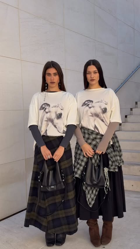 Instagram post by @ariadnatb for BIMBA Y LOLA. Caption reads: One shirt, two styles @bimbaylola 🧺 #ad.