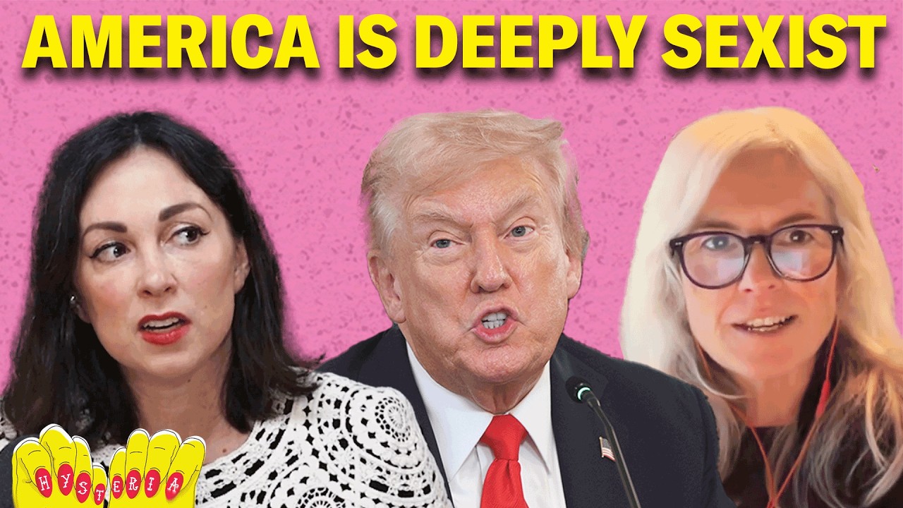 YouTube post by @hysteriapodcast for Article. Caption reads: Racism & Sexism Got Trump Elected... America is....